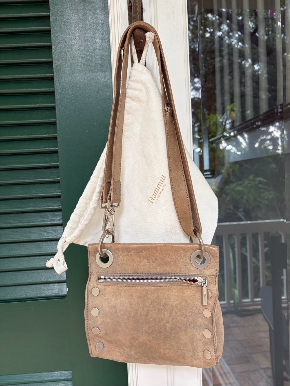 HAMMIT
TONY MED PEWTER CROSSBODY PURSE